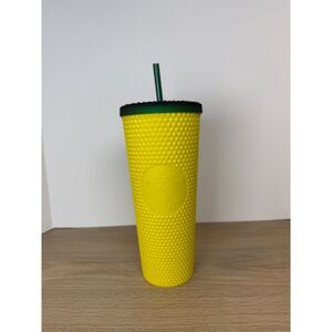 Starbucks Hawaii Edition 2020 Pineapple Studded Cold Cup Yellow Tumbler 24oz